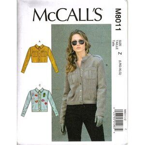 McCall's M8011 Misses L to XL Easy Jacket Uncut Sewing Pattern